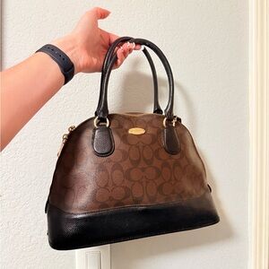 Brown and Black coach Handbag